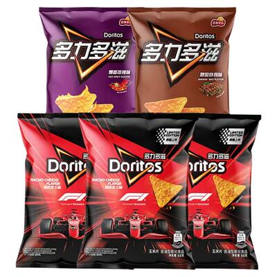 F1联名多力多滋非油炸玉米片