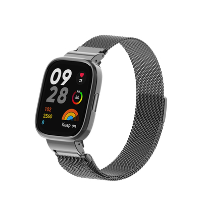适用红米Redmi2/3/4手表表带米兰磁吸金属尼龙硅胶watch1腕带智能运动手环二三代替换带男女表链非原装配件