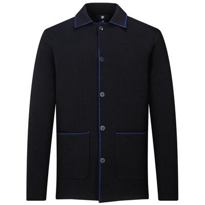 BMWSTUDIO设计感翻领毛衣开衫