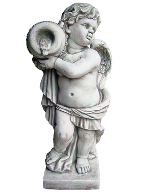 欧式风天使流水喷泉鱼池加湿器