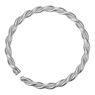 吴越老银铺纯银手镯9999足银娆光手镯简约百搭开口可调节银镯子