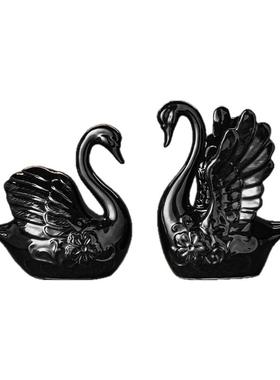 电镀小鹿轻奢高级感软装摆件饰品