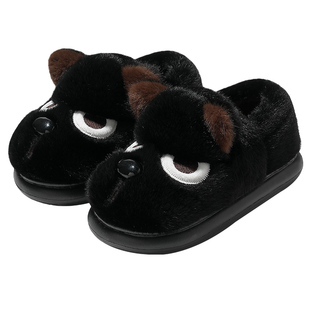 大码棉拖鞋男士冬季2025新款包跟儿童外穿家居室内加绒保暖棉鞋女