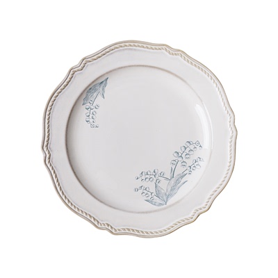 铃兰花釉下彩餐盘鱼盘汤碗陶瓷