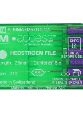 登士柏H型不锈钢倒刺手用根管锉