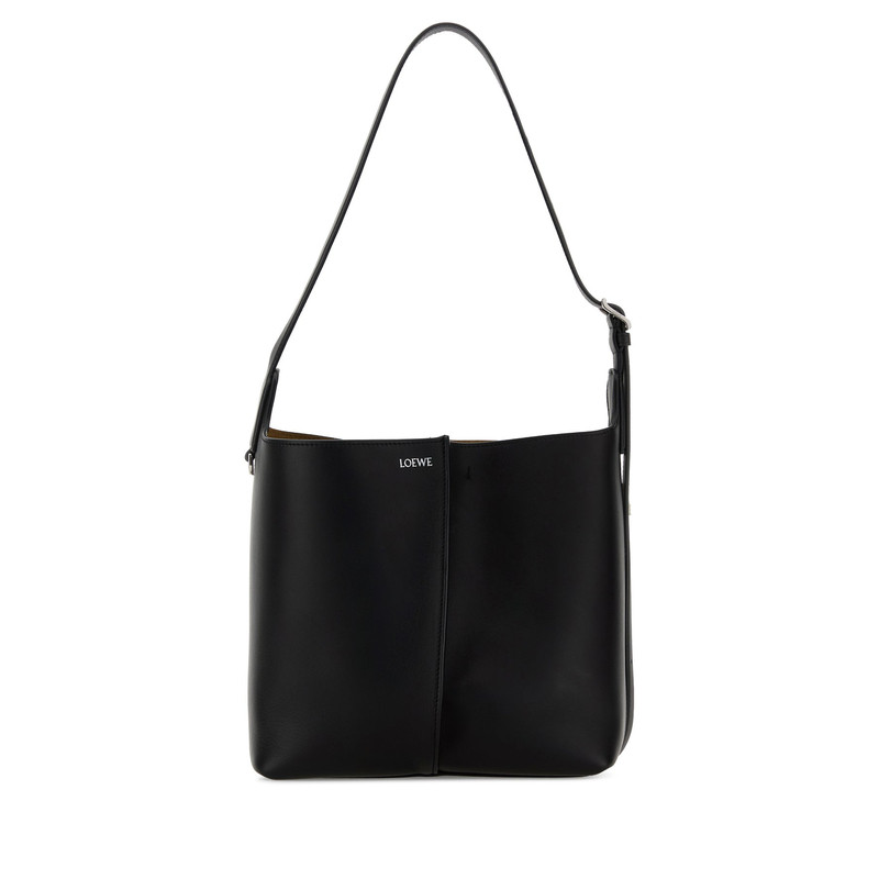 LOEWE 罗意威 女士bilbao 中号黑色真皮单肩包 26早春 意大利代购