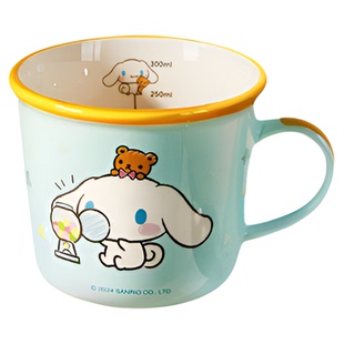 墨色三丽鸥儿童马克杯家用杯子陶瓷可爱早餐杯带刻度牛奶杯喝水杯