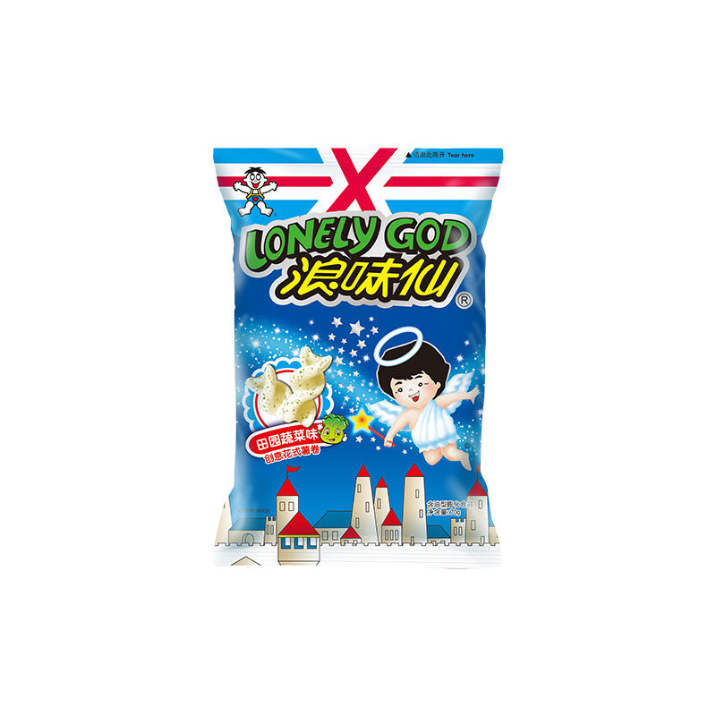 旺旺官方蔬菜浪味仙多口味花式薯卷儿童休闲经典膨化零食小吃