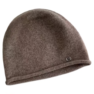 出口日韩~明星同款100%纯羊毛简约卷边冷帽秋冬百搭时尚保暖帽037