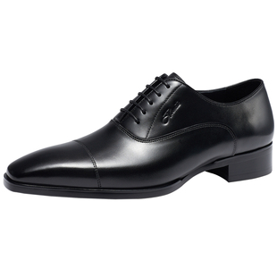 宾度男鞋春夏季男士商务正装皮鞋男英伦三接头德比鞋牛津鞋婚鞋子