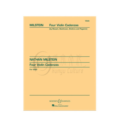 小提琴华彩乐段 经典合集4首 附钢伴 希尔默原版进口乐谱书 Various 4 Violin Cadenzas for Violin and piano HL 50333210