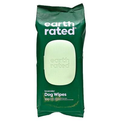 Earth Rated,宠物湿巾，薰衣花草味，100 张