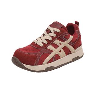 达芙妮厚底德训鞋女款2026秋冬新款红色阿甘鞋轻便百搭休闲运动鞋