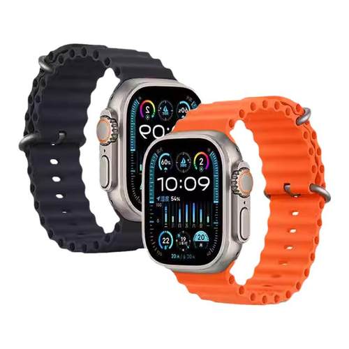 适用applewatch ultra2海洋表带iwatch9苹果S8手表S9 49mm表带