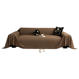 法式复古风泰迪绒沙发盖布巾全盖四季通用全盖全包毯防水防污套罩