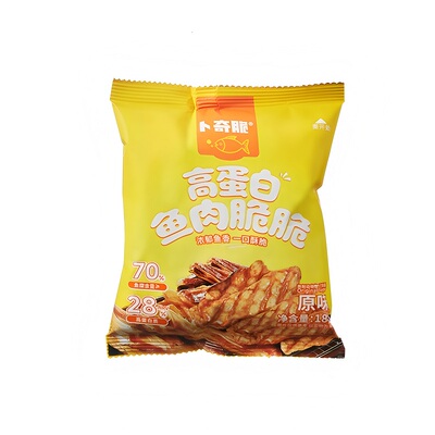 卜奇脆鱼肉脆脆高蛋白膨化薯片
