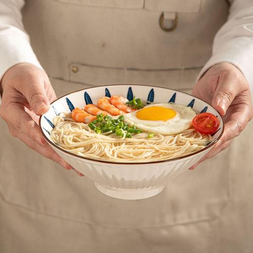 釉下彩餐具汤碗家用碗碗高级沙拉大碗感面碗拉面泡面汤面陶瓷碗碗