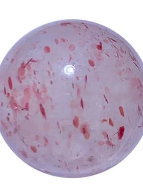 天然草莓晶球单珠饰品吊坠礼物女