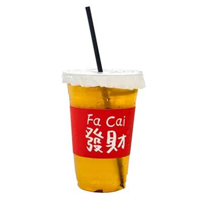 98口径PET奶茶杯地摊一次性柠檬茶咖啡冷饮高透塑料杯可定制LOGO