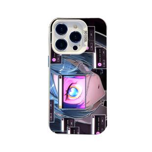 miku初音未来眼睛适用iqoo15手机壳13动漫z9turbo镭射12二次元11s一加ace6新款neo10pro/1+2/3v/9/8/7/5/vivo