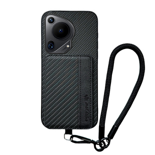 适用于华为Pura80Pro/Pura80Pro+商务插卡手机壳Pura80Ultra磁吸充电全包新款Pura70Ultra带支架防摔折叠支架