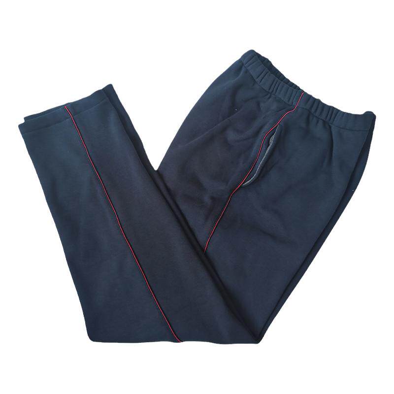 藏蓝校服长裤子四季款来图定做