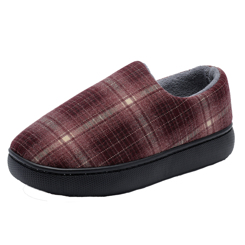 2025新款中老年人棉拖鞋男女冬全包跟加绒保暖厚底防滑居家用棉鞋