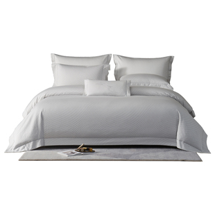 MINE/寐100支长绒棉色织提花高级床单床笠高级纯棉四件套 序曲