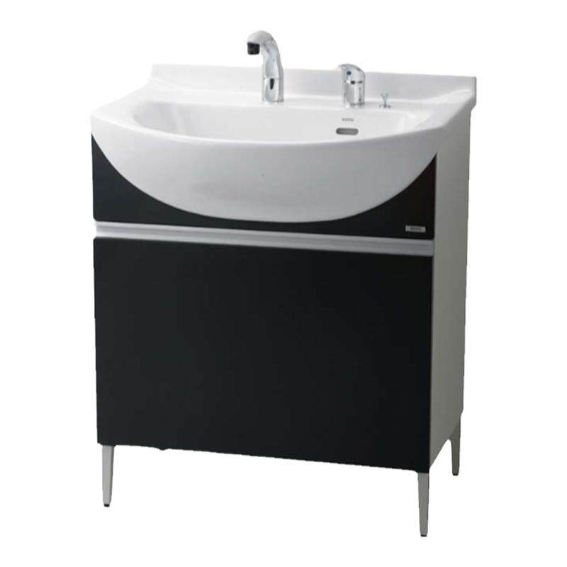 TOTO家具抽拉龙头DL319C2 白色浴室柜LDSW753W 带灯镜柜LMAW752DR