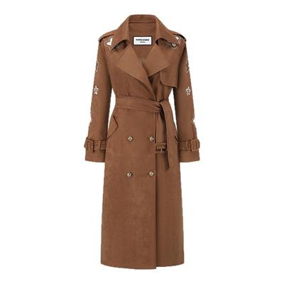 SHRO ENRO Perfect distance 女士撞色花朵刺绣风衣外套 301469