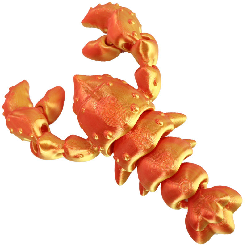 3D打印立体小龙虾海洋生物玩具