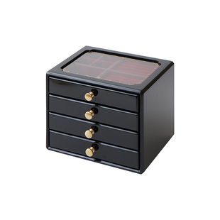 梵瀚 烤漆首饰盒轻奢高档生日新婚情人节礼物黄金珠宝饰品收纳盒