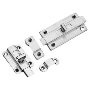 锁扣卡扣固定自动弹簧304不锈钢插销门栓老式木门加厚明装防盗锁