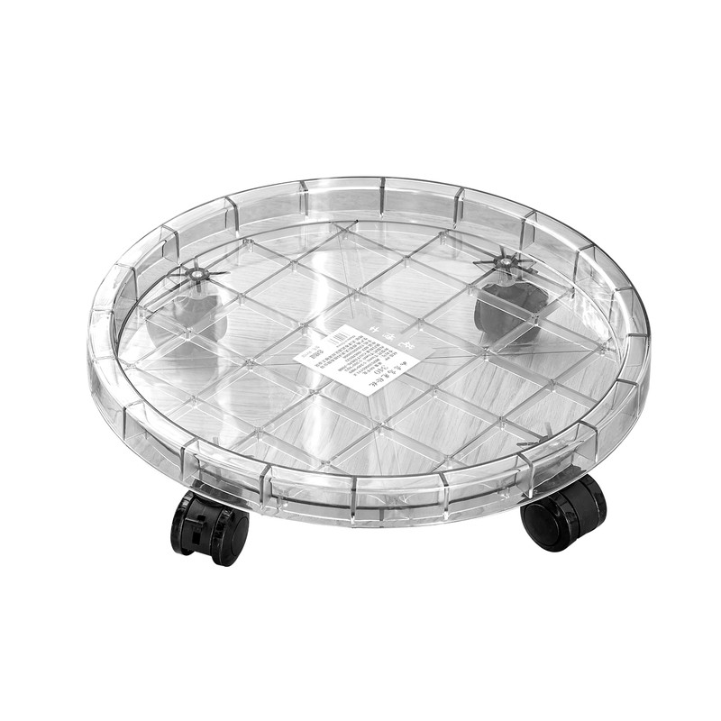 花博士加厚透明家具移动底座带轮可移动万向轮托盘花盆底盘网格