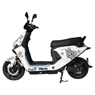 适用于25款九号MZMAX拉花版画贴纸车身防水贴膜电动车装饰改装件