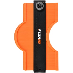 万能取型器多功能带锁取角度量规神器仿形轮廓规弧度尺木工取样