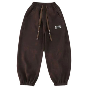 童装男童裤子春秋款2025新款灯芯绒运动裤痞帅风儿童秋装束脚长裤