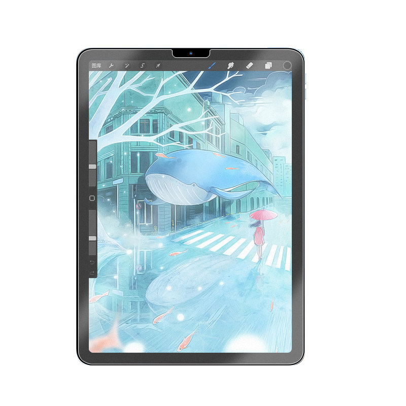 适用ipadmini6纸质磨砂膜苹果