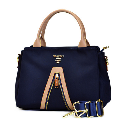 手提女包三层牛津布杀手包2025新款撞色尼龙帆布单肩斜跨包手拎包