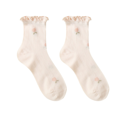 月子袜子女春夏款中筒袜孕妇产妇产后无骨松口不勒保暖3月份长袜