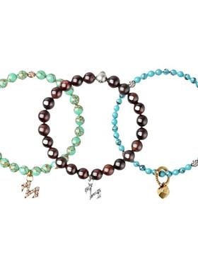 babama手串男生石榴石绿松石