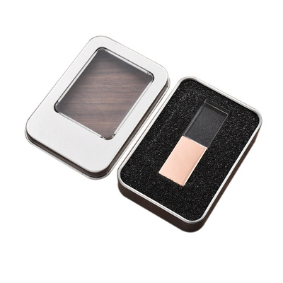 水晶长方64gu盘金属亚克力礼品