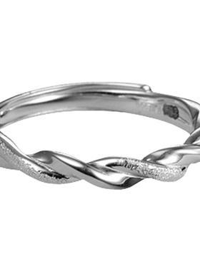 吴越老银铺足银999银戒指