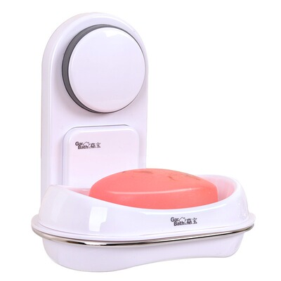 嘉宝欧式双层沥水壁挂免钉香皂盒