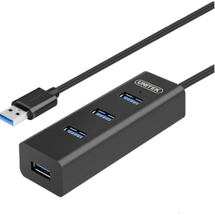 优越者USB3.0集线器桌面hub转接延长线笔记本电脑外接分线器拓展坞一拖四转换器千兆网口扩展器多接口带供电