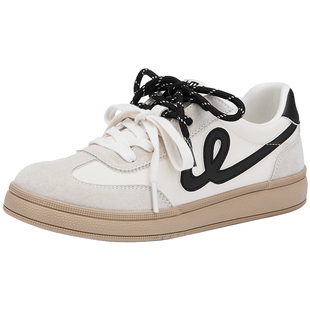 热风黄色德训鞋女2025年冬季新款百搭休闲鞋软底小白鞋板鞋女鞋子