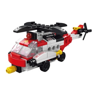 乐乐兄弟积木儿童益智拼装军事玩具男孩拼插拼图火车飞机模型礼物