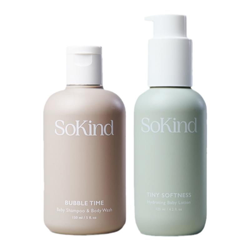 sokind宝宝秋冬洗护套装轻柔呵护