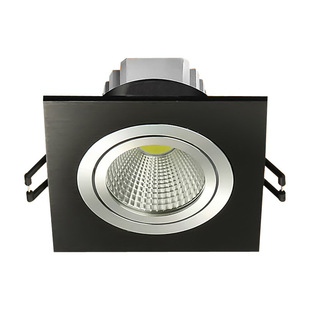 正方形射灯led天花筒灯方型单头斗胆豆胆吊顶家用网格cob四方孔灯