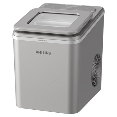 飞利浦方冰制冰机家用小型桌面迷你户外宿舍全自动商用实心冰块机